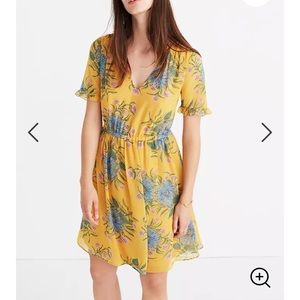 Madewell Sweetgrass Ruffle-Sleeve Dress